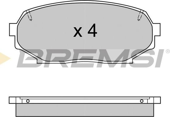 Bremsi BP2571 - Komplet Pločica, disk-kočnica www.molydon.hr