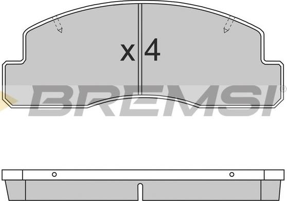 Bremsi BP2696 - Komplet Pločica, disk-kočnica www.molydon.hr