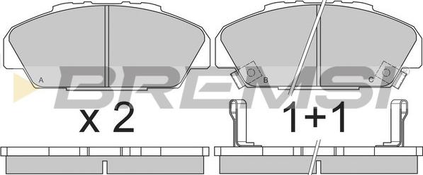 Bremsi BP2648 - Komplet Pločica, disk-kočnica www.molydon.hr