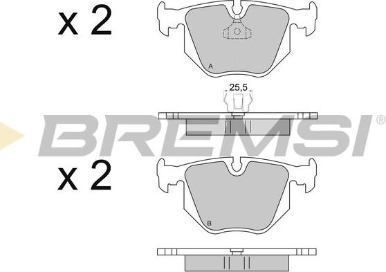 Bremsi BP2652 - Komplet Pločica, disk-kočnica www.molydon.hr