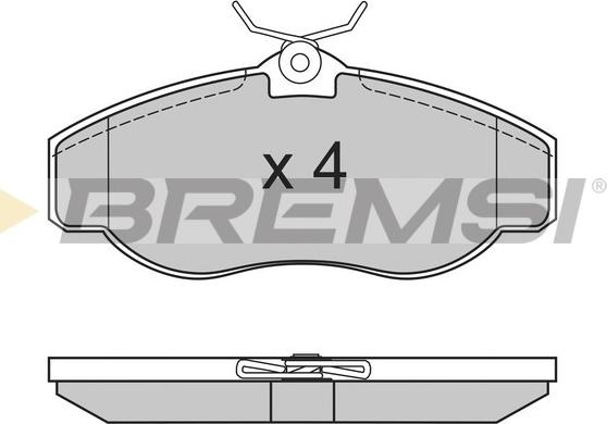 Bremsi BP2661 - Komplet Pločica, disk-kočnica www.molydon.hr