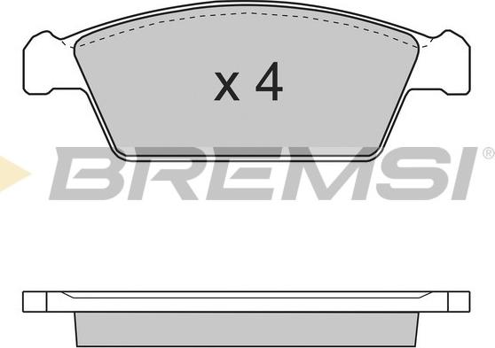 Bremsi BP2668 - Komplet Pločica, disk-kočnica www.molydon.hr