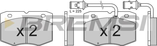 Bremsi BP2609 - Komplet Pločica, disk-kočnica www.molydon.hr