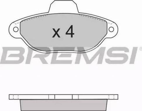 Bremsi BP2600 - Komplet Pločica, disk-kočnica www.molydon.hr