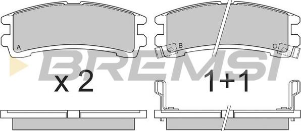 Bremsi BP2619 - Komplet Pločica, disk-kočnica www.molydon.hr