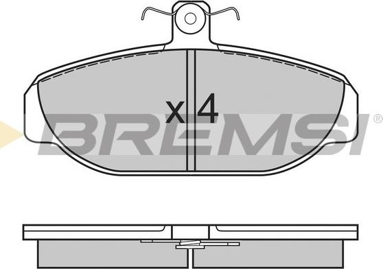 Bremsi BP2616 - Komplet Pločica, disk-kočnica www.molydon.hr