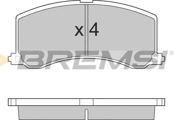 Bremsi BP2684 - Komplet Pločica, disk-kočnica www.molydon.hr