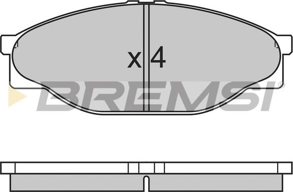 Bremsi BP2633 - Komplet Pločica, disk-kočnica www.molydon.hr