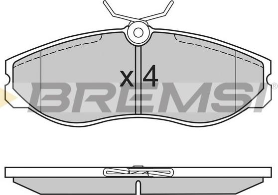 Bremsi BP2624 - Komplet Pločica, disk-kočnica www.molydon.hr