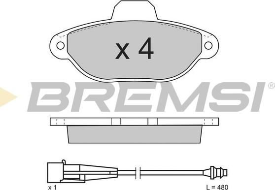 Bremsi BP2626 - Komplet Pločica, disk-kočnica www.molydon.hr