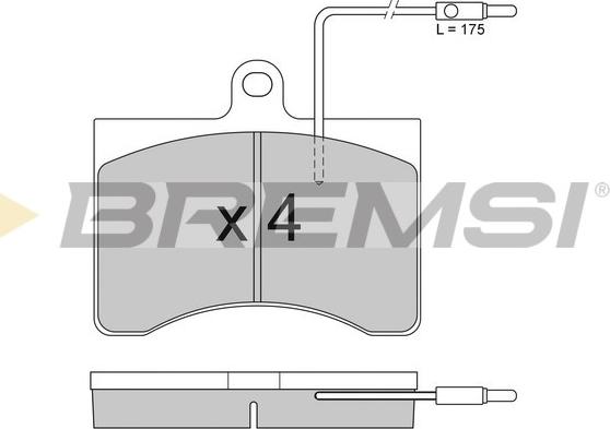 Bremsi BP2094 - Komplet Pločica, disk-kočnica www.molydon.hr