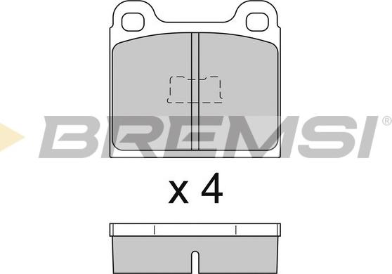 Bremsi BP2091 - Komplet Pločica, disk-kočnica www.molydon.hr