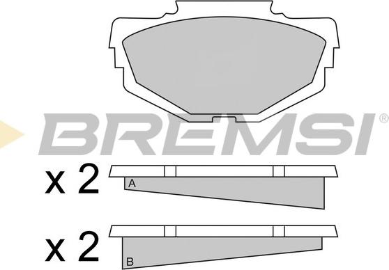 Bremsi BP2040 - Komplet Pločica, disk-kočnica www.molydon.hr