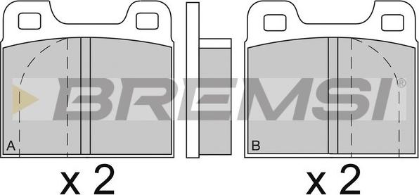 Bremsi BP2088 - Komplet Pločica, disk-kočnica www.molydon.hr