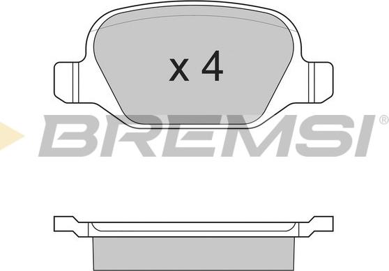 Bremsi BP2890 - Komplet Pločica, disk-kočnica www.molydon.hr