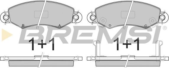 Bremsi BP2846 - Komplet Pločica, disk-kočnica www.molydon.hr