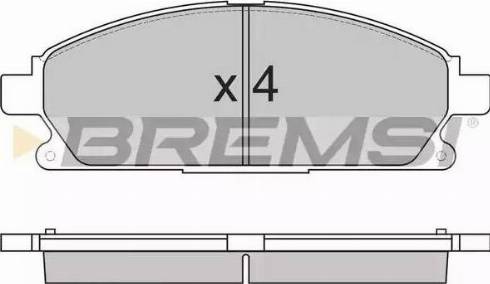 Bremsi BP2857 - Komplet Pločica, disk-kočnica www.molydon.hr