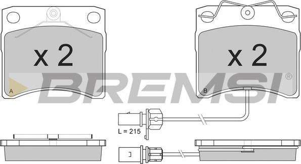 Bremsi BP2869 - Komplet Pločica, disk-kočnica www.molydon.hr