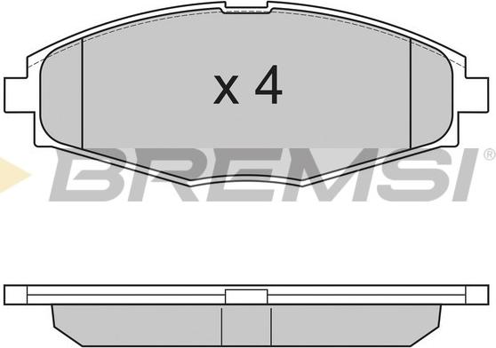 Bremsi BP2804 - Komplet Pločica, disk-kočnica www.molydon.hr