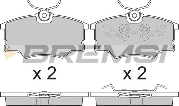 Bremsi BP2805 - Komplet Pločica, disk-kočnica www.molydon.hr