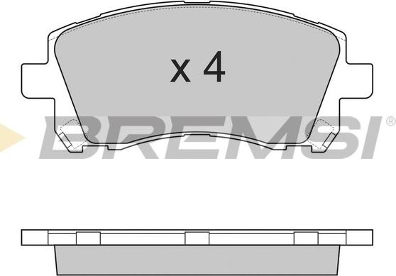 Bremsi BP2819 - Komplet Pločica, disk-kočnica www.molydon.hr