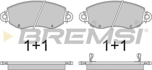 Bremsi BP2887 - Komplet Pločica, disk-kočnica www.molydon.hr