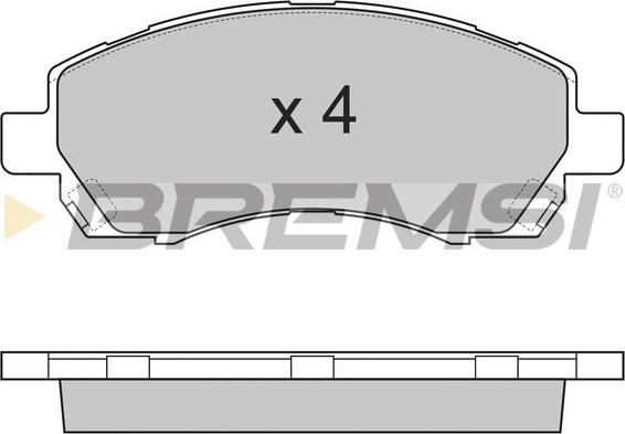 Bremsi BP2820 - Komplet Pločica, disk-kočnica www.molydon.hr