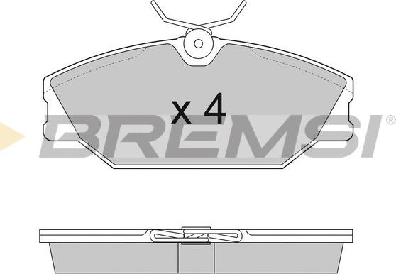 Bremsi BP2874 - Komplet Pločica, disk-kočnica www.molydon.hr