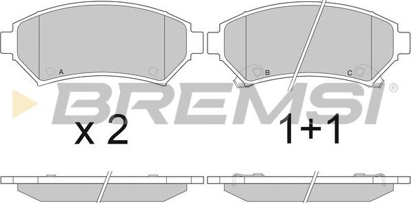 Bremsi BP2876 - Komplet Pločica, disk-kočnica www.molydon.hr