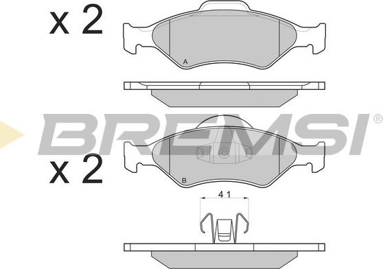 Bremsi BP2873 - Komplet Pločica, disk-kočnica www.molydon.hr