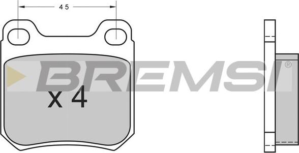 Bremsi BP2368 - Komplet Pločica, disk-kočnica www.molydon.hr