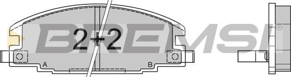 Bremsi BP2367 - Komplet Pločica, disk-kočnica www.molydon.hr