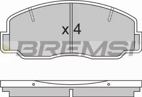 Bremsi BP2305 - Komplet Pločica, disk-kočnica www.molydon.hr