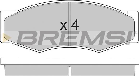 Bremsi BP2302 - Komplet Pločica, disk-kočnica www.molydon.hr