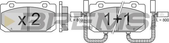 Bremsi BP2319 - Komplet Pločica, disk-kočnica www.molydon.hr