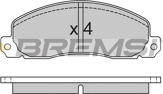 Bremsi BP2312 - Komplet Pločica, disk-kočnica www.molydon.hr