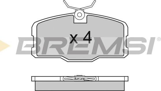 Bremsi BP2317 - Komplet Pločica, disk-kočnica www.molydon.hr