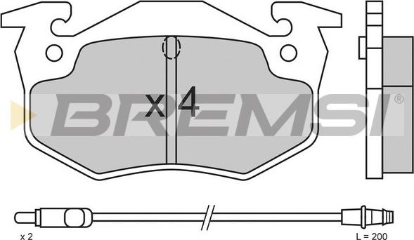 Bremsi BP2338 - Komplet Pločica, disk-kočnica www.molydon.hr