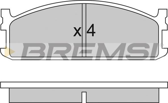 Bremsi BP2321 - Komplet Pločica, disk-kočnica www.molydon.hr