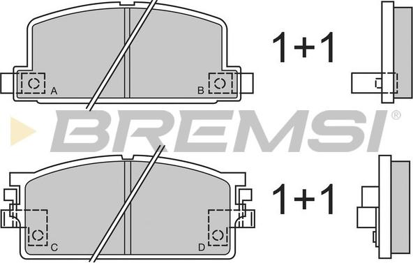 Bremsi BP2294 - Komplet Pločica, disk-kočnica www.molydon.hr