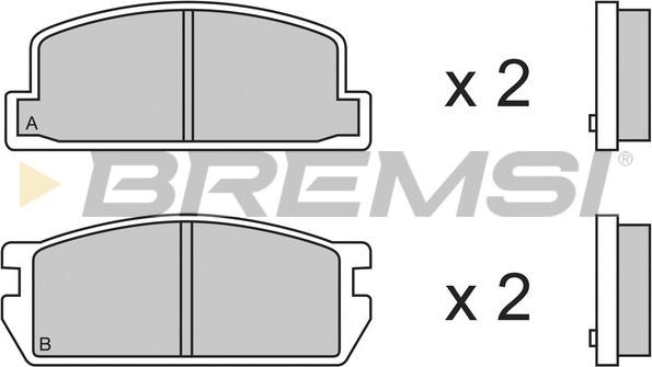 Bremsi BP2298 - Komplet Pločica, disk-kočnica www.molydon.hr