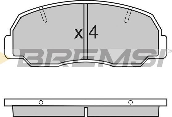 Bremsi BP2297 - Komplet Pločica, disk-kočnica www.molydon.hr