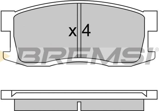 Bremsi BP2244 - Komplet Pločica, disk-kočnica www.molydon.hr