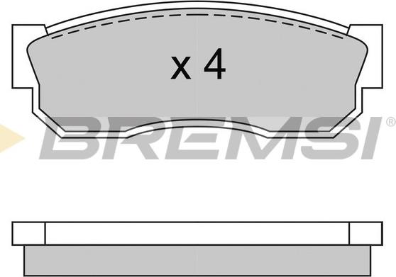 Bremsi BP2246 - Komplet Pločica, disk-kočnica www.molydon.hr