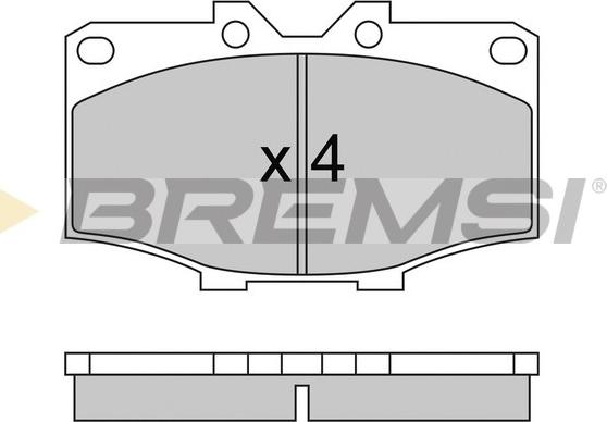 Bremsi BP2242 - Komplet Pločica, disk-kočnica www.molydon.hr