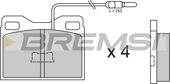 Bremsi BP2264 - Komplet Pločica, disk-kočnica www.molydon.hr