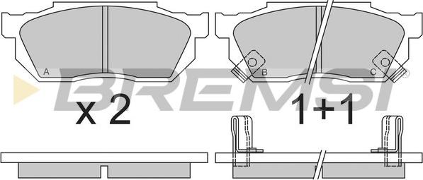 Bremsi BP2289 - Komplet Pločica, disk-kočnica www.molydon.hr