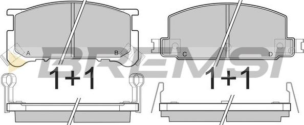 Bremsi BP2285 - Komplet Pločica, disk-kočnica www.molydon.hr