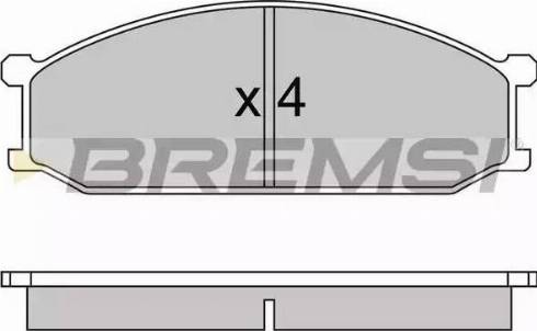 Bremsi BP2233 - Komplet Pločica, disk-kočnica www.molydon.hr