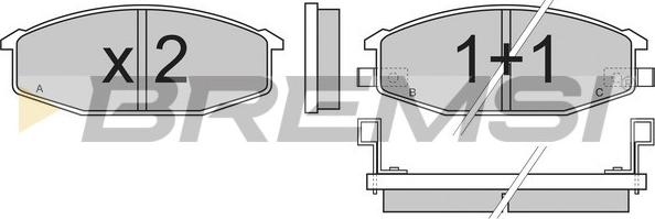 Bremsi BP2273 - Komplet Pločica, disk-kočnica www.molydon.hr